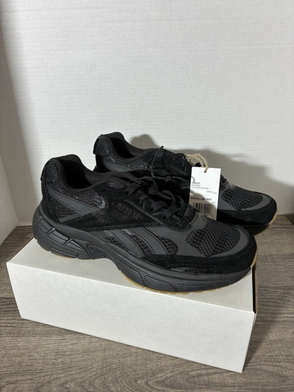 Reebok Chaos Men’s Shoes In Black Size 8